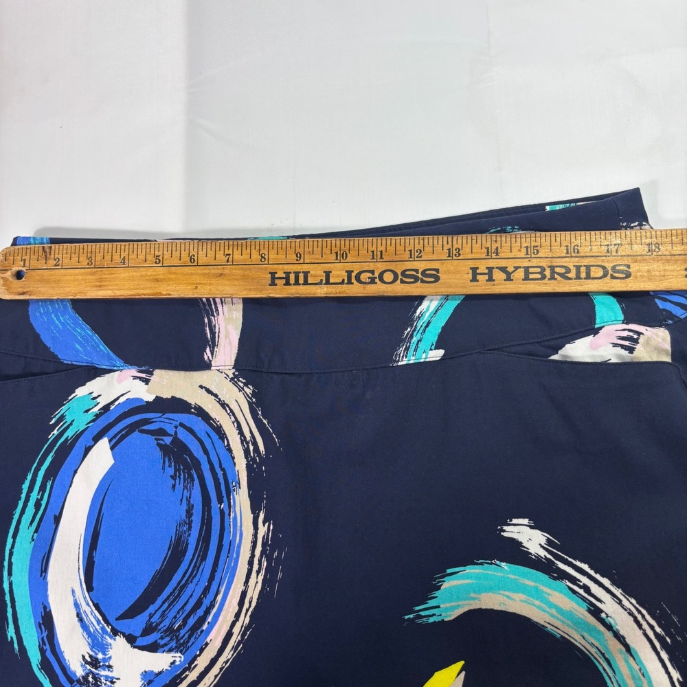 Lady Hagen Golf Skort XL Navy Blue Abstract Stretch Pocket Athletic Activewear - Picture 9 of 10